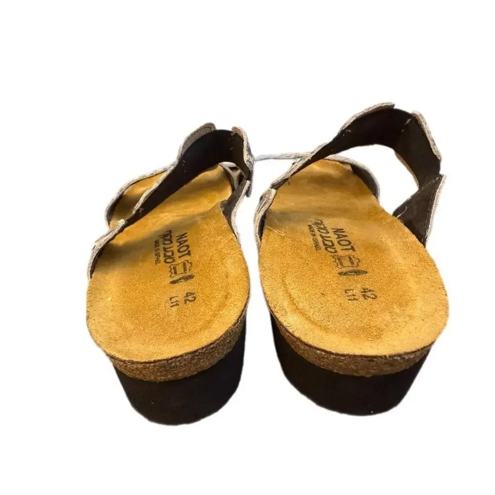 Naot Ashley Leopard Slide Sandal Women size 42 US 11 - Picture 3 of 5